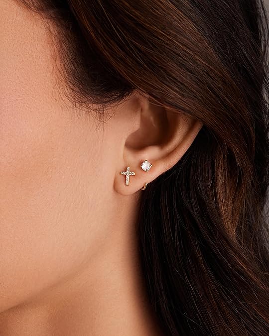 Spark Tip Hoop Earrings | Gold