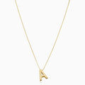 Love letter initial necklace | Gold