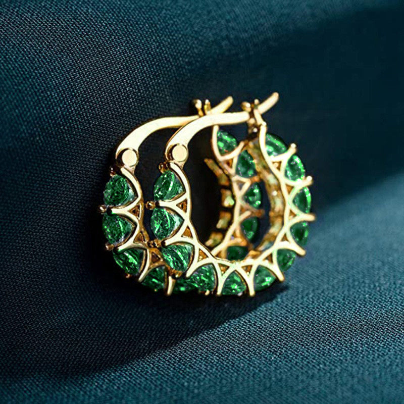Klara Marlowe Hoop Earrings | White Gold