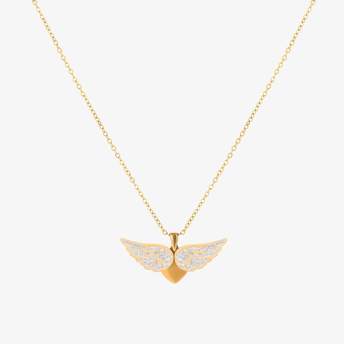 Soaring Angel Wings Necklace | Gold