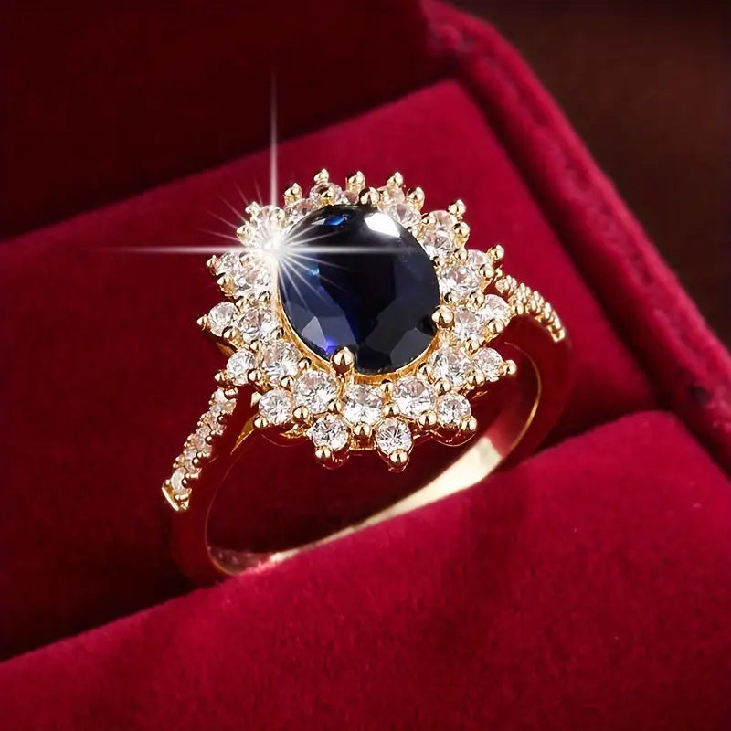 Vionne Sapphire Ring | Gold