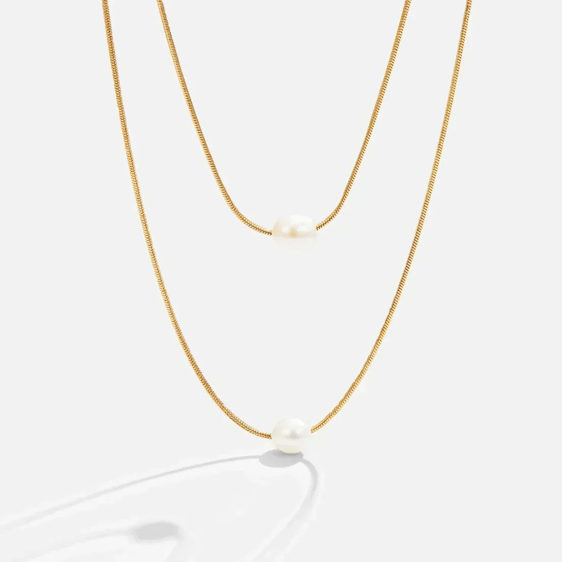 Sophisticated Layered Pearl Necklace