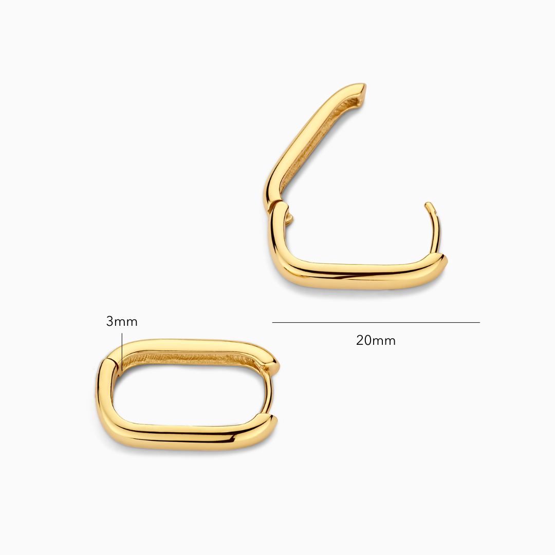 Icon Hoop Earrings | Gold