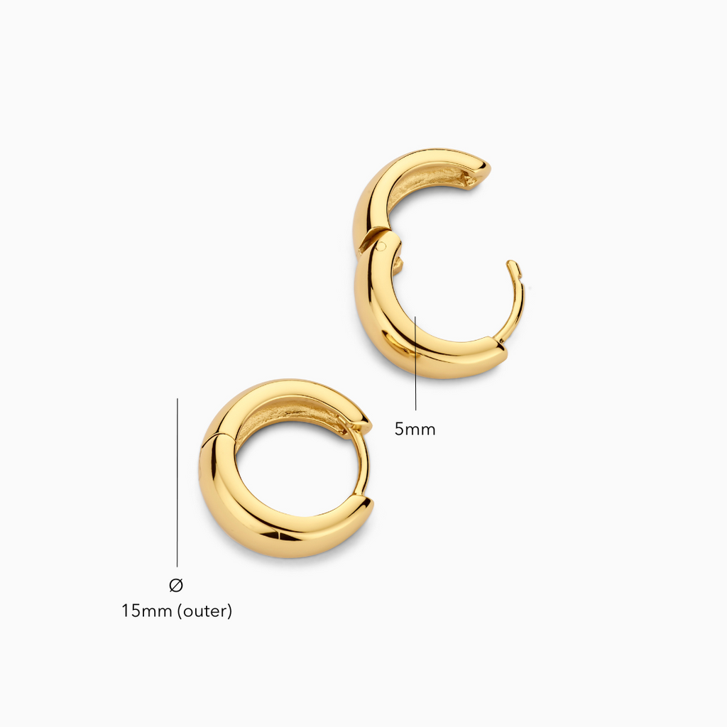 Rue Hoop Earrings | Gold